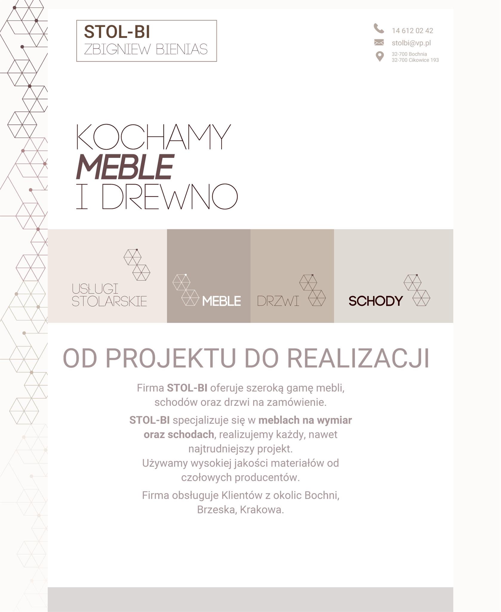 STOL-BI Zbigniew Bienias, stolbi@vp.pl, tel:14 6120242
